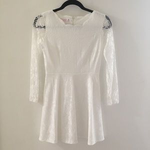 White lace dress